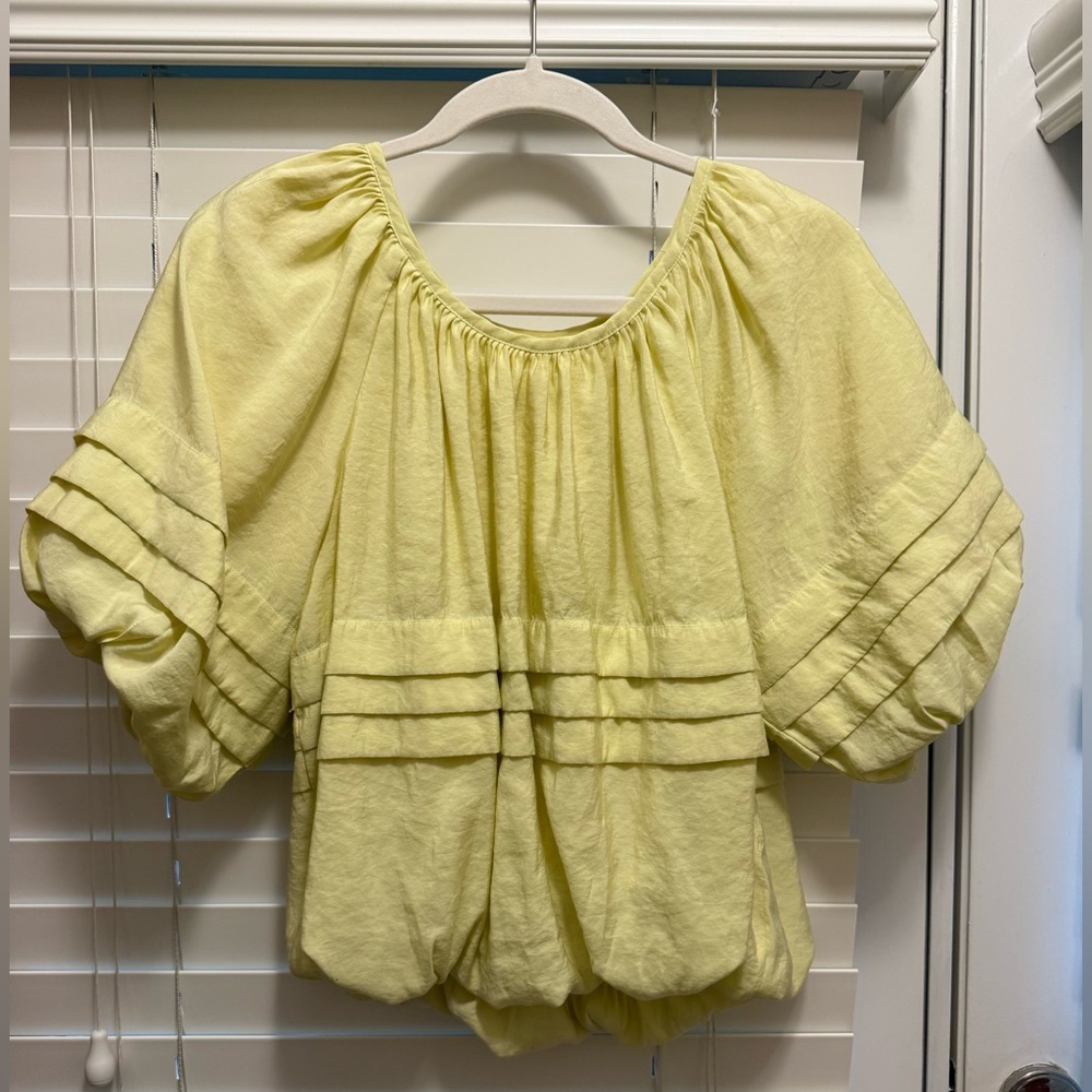 Maeve bubble sleeve top